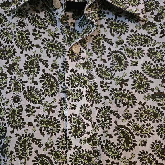 Men’s Paisley Print Dress Shirt size large - Picture 2 of 7